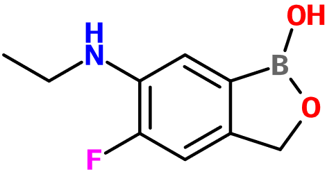 MC080090 6-(Ethylamino)-5-fluoro-2,1-benzoxaborol-1(3H)-ol